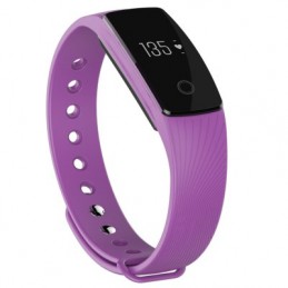 ID107 Bluetooth Smart Watch Heart Rate Monitor Armband - Purple